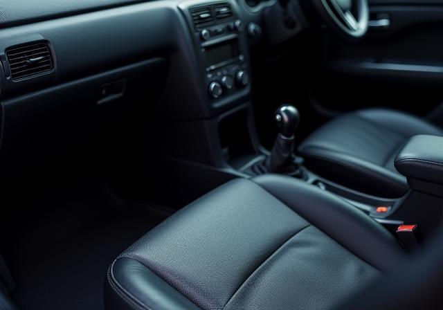 Interni auto immacolati dopo la pulizia